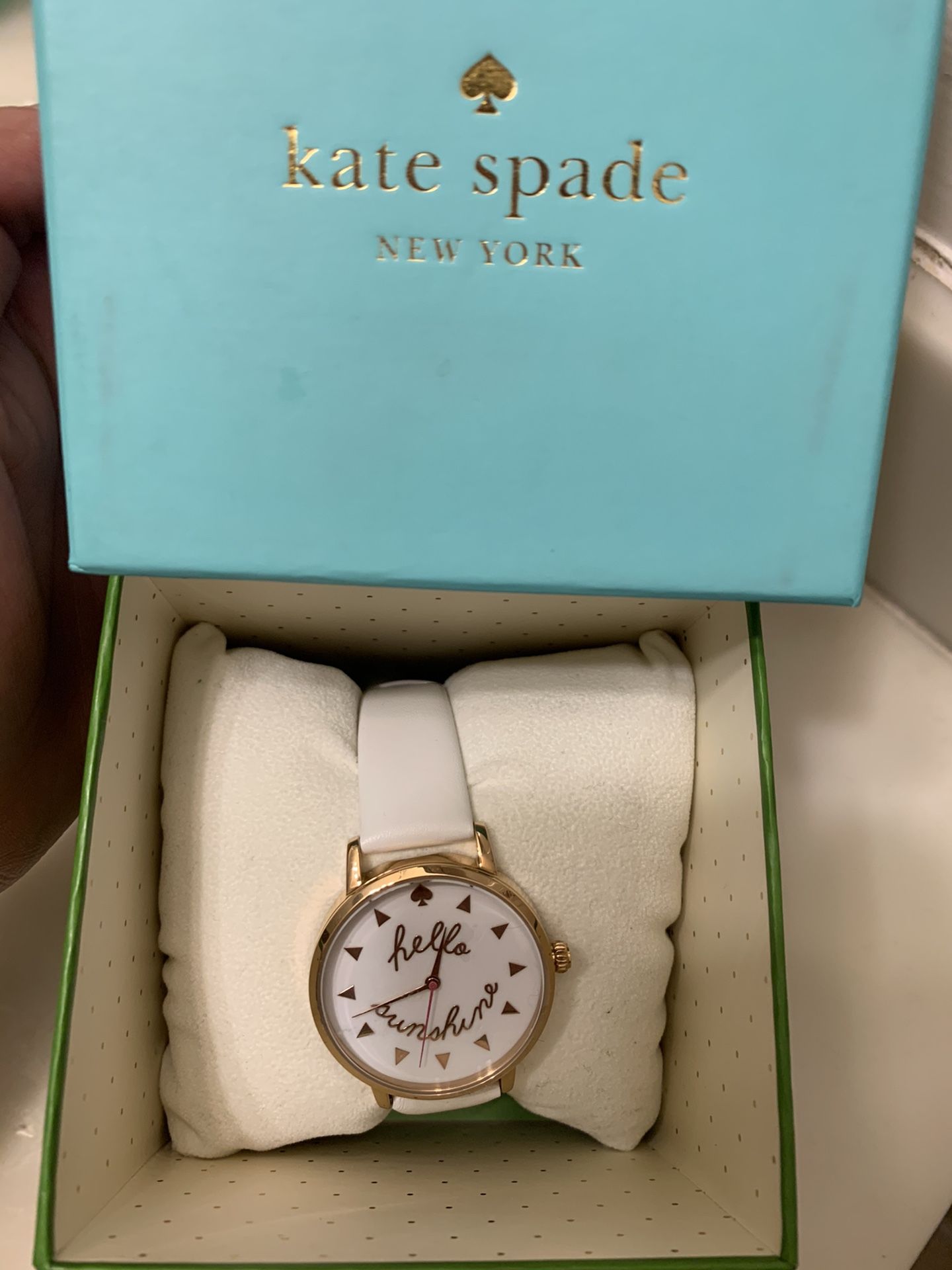 KATE SPADE “HELLO SUNSHINE” KSW1089 METRO LEATHER WATCH Kate Spade Hello Sunshine Watch Watch Kate Spade Hello  main image 2