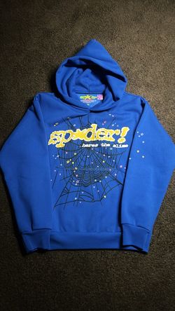 Blue sp5der hoodie