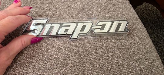 Snap-on Tools emblem logo adhesive back 7.87" approximately SHIPPING AVAILABLE