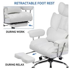 Heavy Duty White gaming/ office chair
