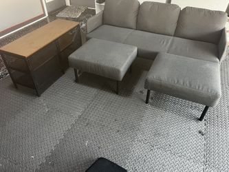 Mini Couch With Ottoman & Tv Stand
