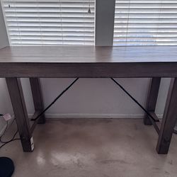 72" Reclaimed Wood Counter Table - Rustic Modern Bar Height (NEW)