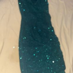 Green Glitter Dress