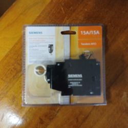 Siemens1 Pole tandem Fault Circuit Interrupter 15 Amp