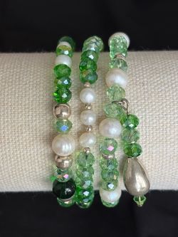 Crystal beaded bracelet