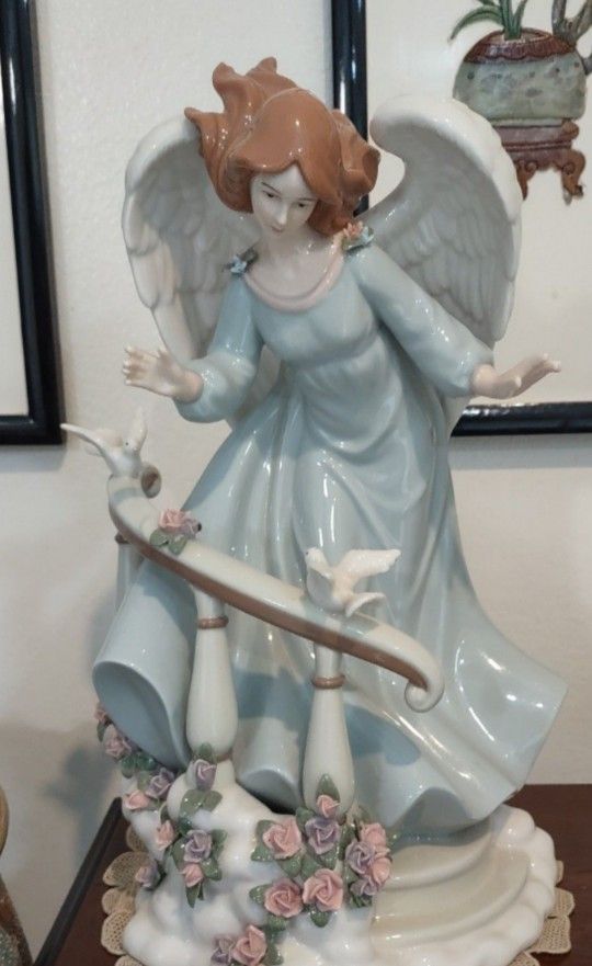 13.5 Inch PORCELAIN ANGEL.