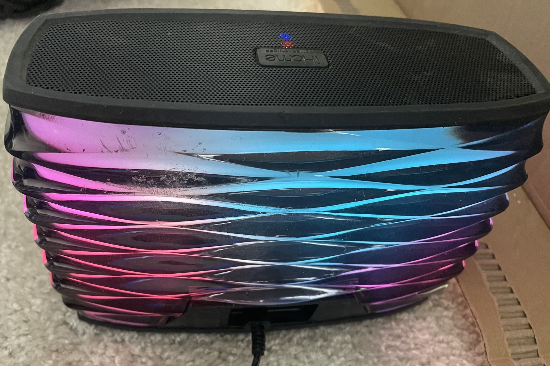 iHome iBT90B Color Changing Rechargeable Bluetooth Speaker