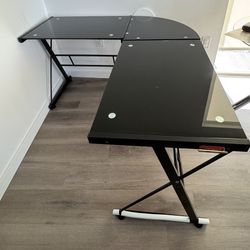 Black Corner Desk