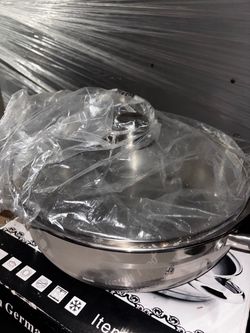 Stainless Steel Wok with Lid