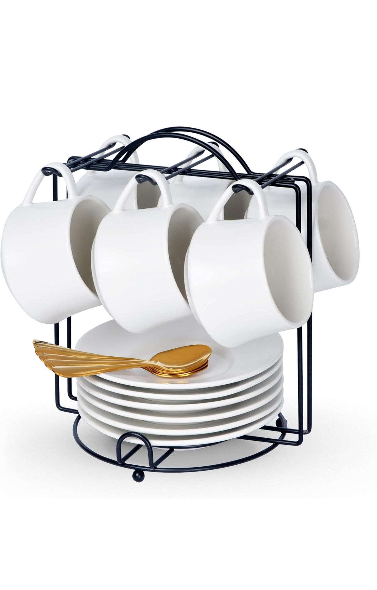 Lareina Porcelain Cappuccino Cups - 2 Sets