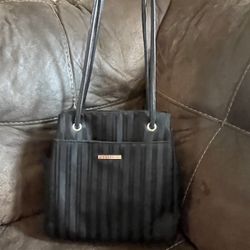 Rossetti Black Stripe Nine West Shoulder bag 