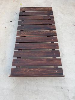 Wooden twin bed frame