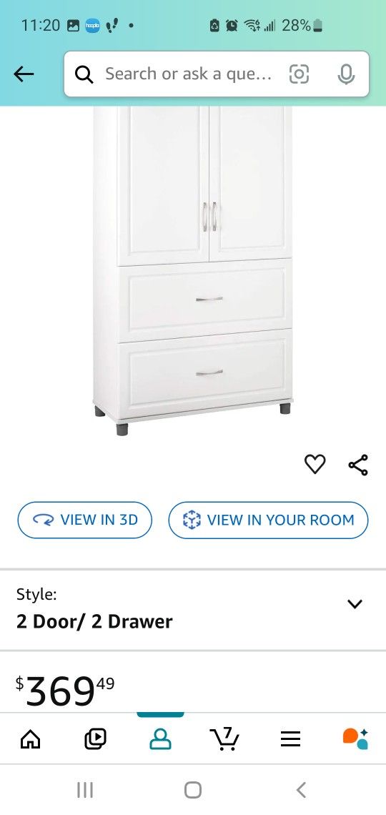 Cabinet Drawer - White