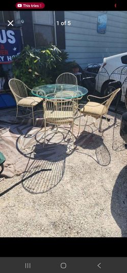 Patio table and chairs