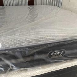 Queen Mattress BeautyRest Black Hybrid Plush Brand New Special Offers $799 Direct From Factory