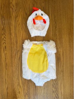 Spooktacular Creations Baby Rooster Costume Toddler 6-12 Months Halloween White