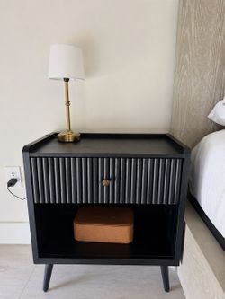 2 Black Nightstands