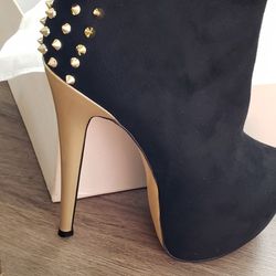Booties High  Heels With Spikes