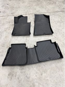 Floor Mats for Hyundai Sonata 2015-2019,All-Weather TPE Rubber Floor, Odorless Anti-Slip,1st & 2nd Row, Black (Sonata 2015-2019)