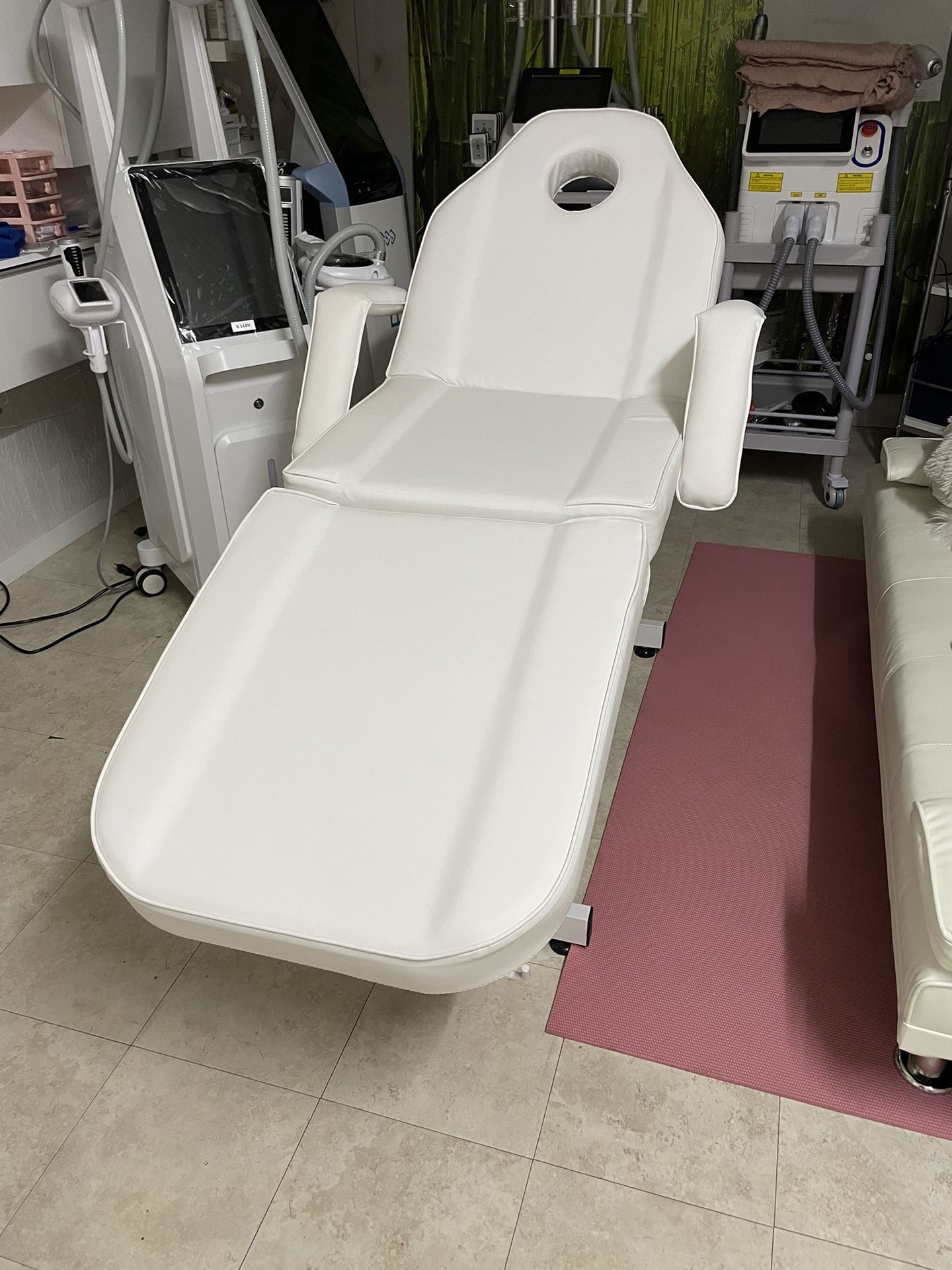 spa aesthetic table.