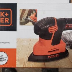 Black & Decker 2.2 Amp Mouse Sander Extra Sanding Pads