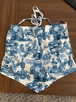 Blue Halter Top