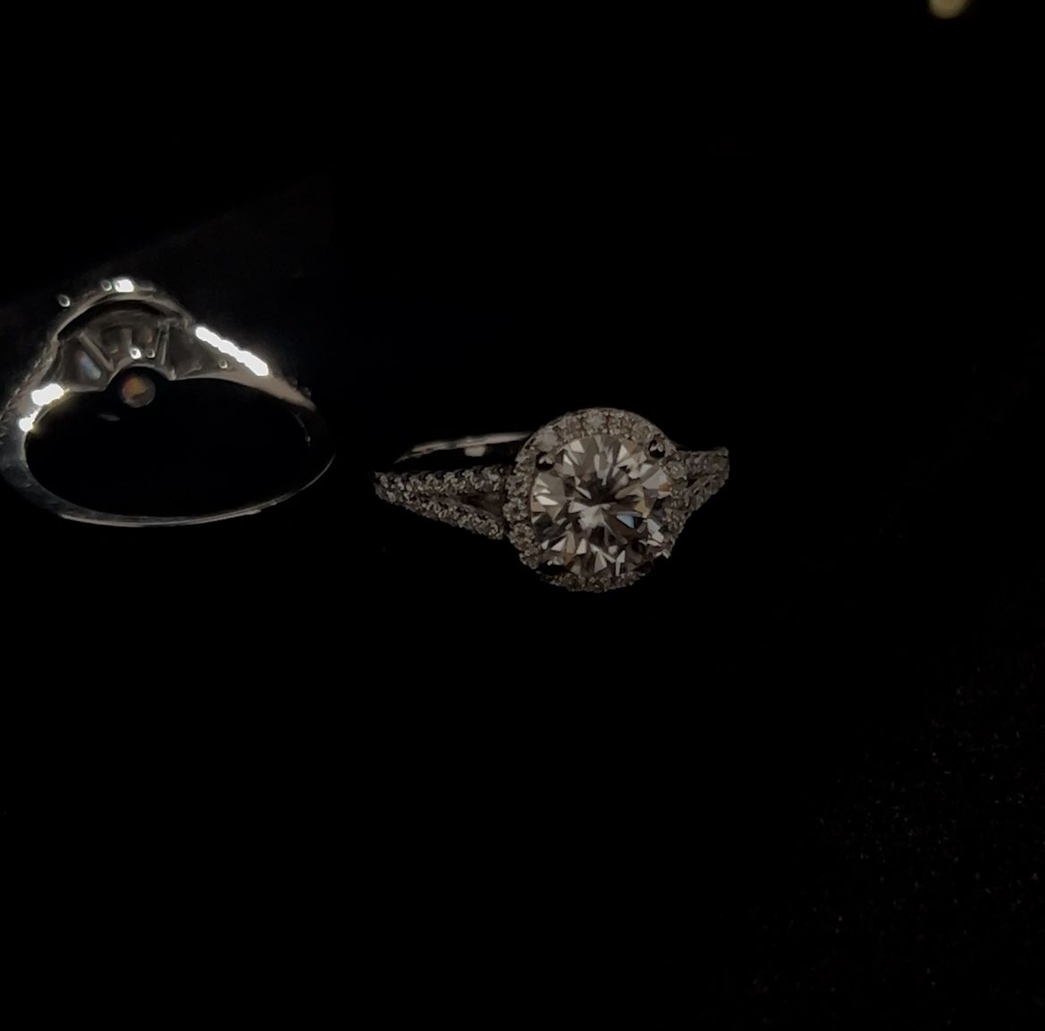 1.79 CT Silver 925 Moissanite Ring π