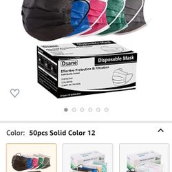 50 Pc Disposable Face Mask For Adults 