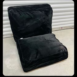 NEW Fold Out Floor Mattress / Chair Firm Memory Foam - Super Soft Black Removable Cover - $50