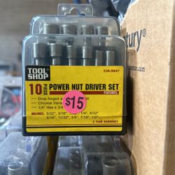10 Piece Power Nut Driver Set