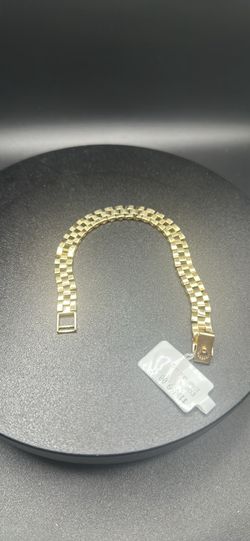 Gold Rolex Shape Bracelet 