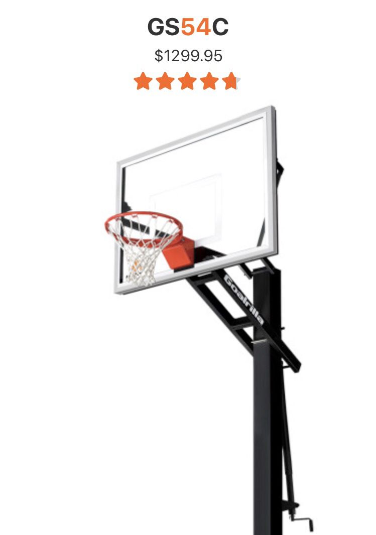 Gorilla adjustable basketball hoop