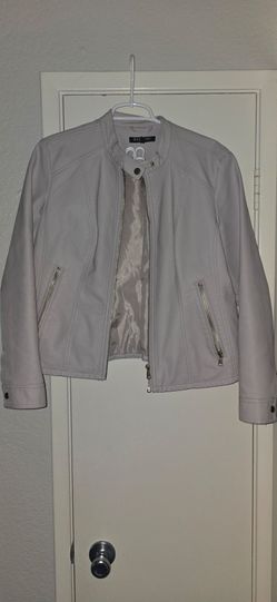 Women faux leather coat size L