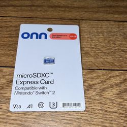 Onn Micro Sd Express For Nintendo switch 2 Or Any Device 