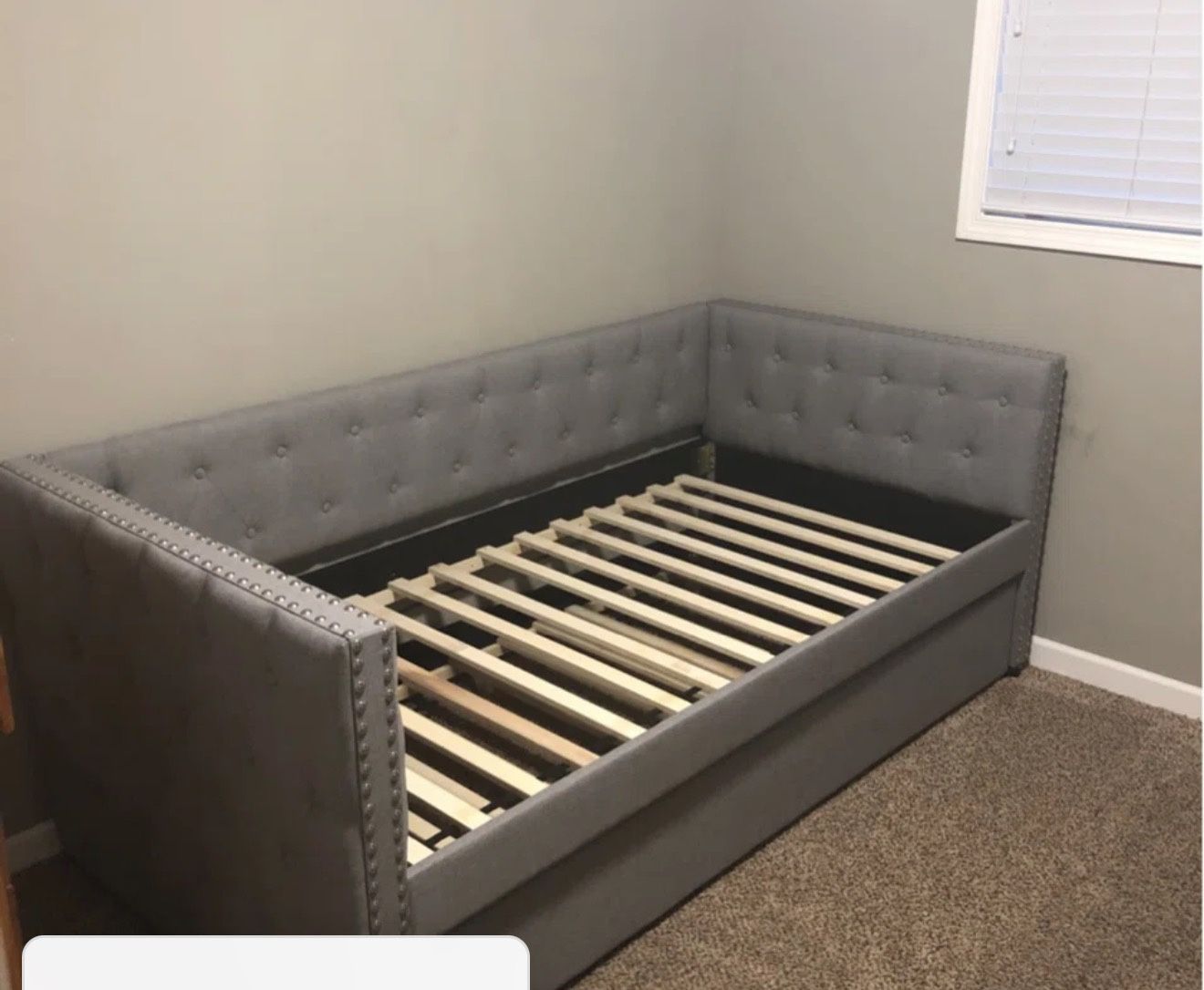 Grey Free Twin Bed Frame