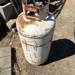 Old propane tank