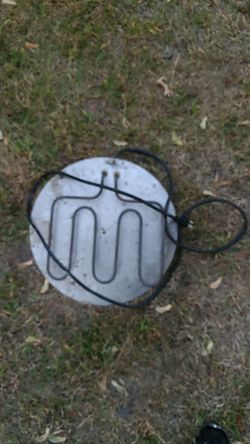 Smoker grill heating unit