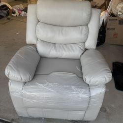 Electric Cream Recliner 