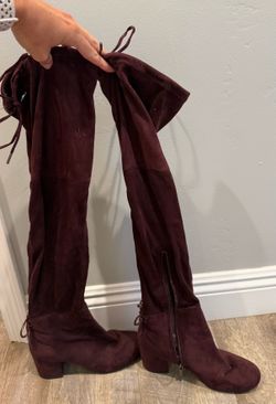Circus by Sam Edelman, Women’s Burgundy Over-the-Knee Boots – Size 7