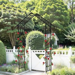 Assembled New Metal Garden Arch Garden Arbor Trellis 