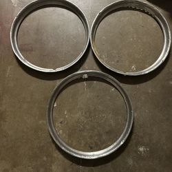 3- 16” Wheel Stainless Beauty Rings 