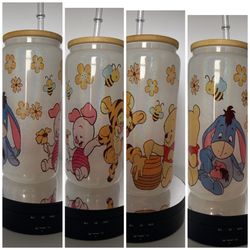 Winnie The Pooh Glass Can