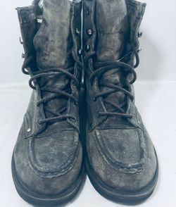 Men’s Lace up Leather Casual Work Boot Size 9.5
