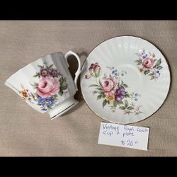 Vintage Royal Court Cup And Plate
