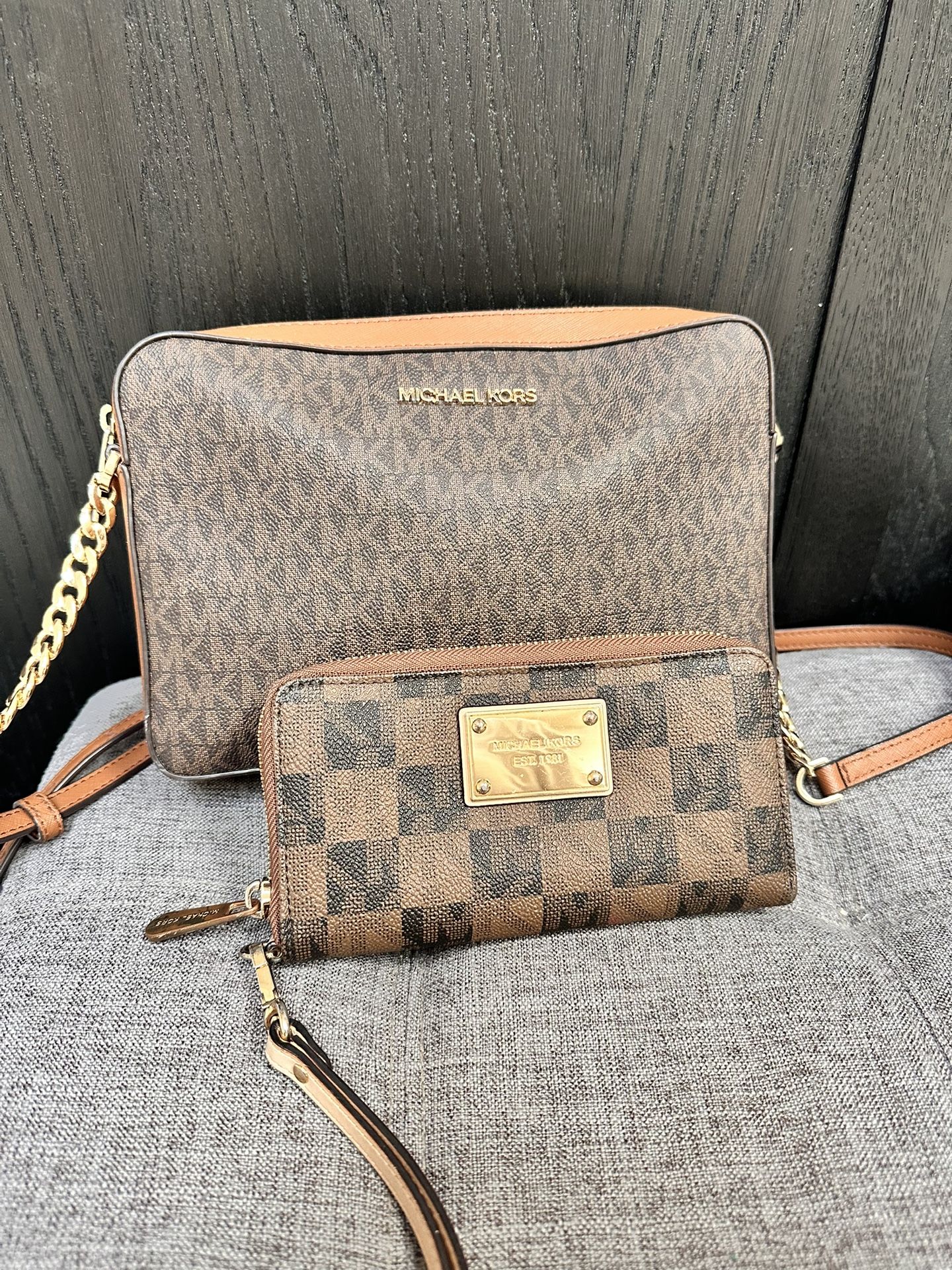 Michael Kors Crossbody And Wallet