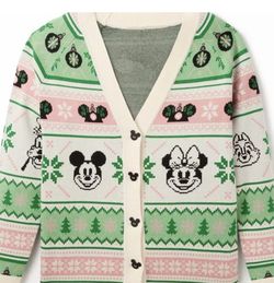  Mickey Mouse and Friends Holiday Cardigan Sweater for Women