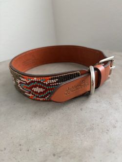 Brand new Sambboho Handcrafted Leather Dog Collar 20-22” Large - Retails $110