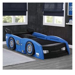 Blue convertible Car Bed For Toddlers And young Kids (ages 3 And Up)