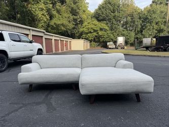 White Sectional ( Delivery Available )