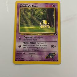 Sabrina’s Abra 1995 94/132 Pokemon Card 